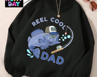 Reel Cool Dad T-Shirt, Funny Fishing Dad Gift, Father's Day Fishing Shirt, Custom Fisherman Dad Apparel, Cool Dad Fishing Tee Cool Dad Tee