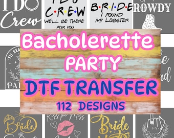 Custom Bachelorette Party DTF Transfer Ready to Press, Bride Crew I Found My Lobster Heat Transfer