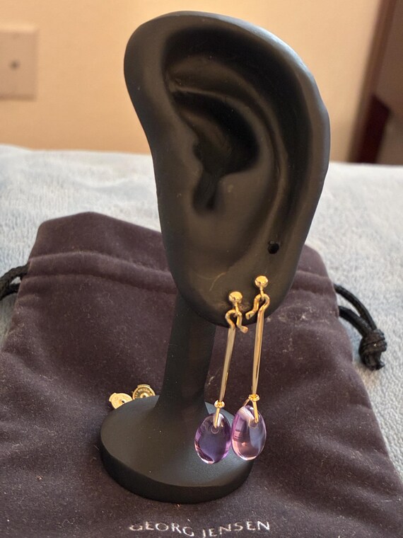 Vivianna Torun for Georg Jensen Dew Drop earrings… - image 1