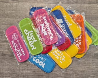 Mystery Neoprene Freeze Pop Sleeve – Summer Quote, Reusable Ice Pop Holder