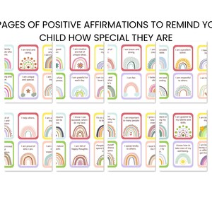 Kids Affirmation Cards | Printable Children's Positive Affirmation Cards | Gift For Kids | Growth Mindset | Daily Affirmations