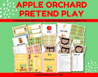 Apple Orchard Pretend Play Center | Pretend Play | Classroom Dramatic Play | Home Dramatic Play | Playroom | Restaurant | Fall Classroom