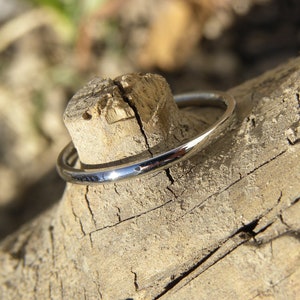Petite Ring, Everyday Wear Band, 1.5mm Low/Thin Dome Profile Solid Titanium bild 1