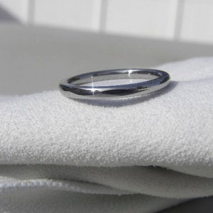 Titanium Wedding Ring, Anniversary Band, His or Hers, Classic Style