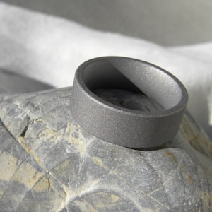 Fully Sandblasted Titanium Ring, Wedding Band, Mans, Mens, Ladies