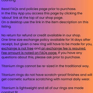 Petite Ring, Everyday Wear Band, 1.5mm Low/Thin Dome Profile Solid Titanium bild 8