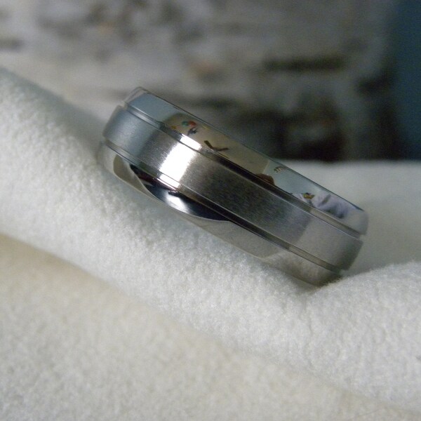 Titanium Mens Ring, Wedding Band, Anniversary, Comfort Fit