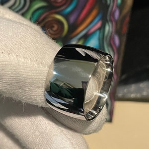 Low/Thin Dome Profile Titanium Ring, Wedding Band, Fashion, His, Hers, 10-15mm Widths