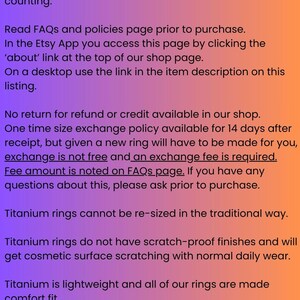 Wedding Band, Titanium Ring, Mirror Polished Finish, Standard Flat AX16 image 9
