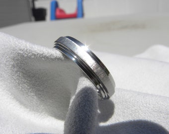 Ring, Titanium Wedding Band, Comfort Fit, Anniversary