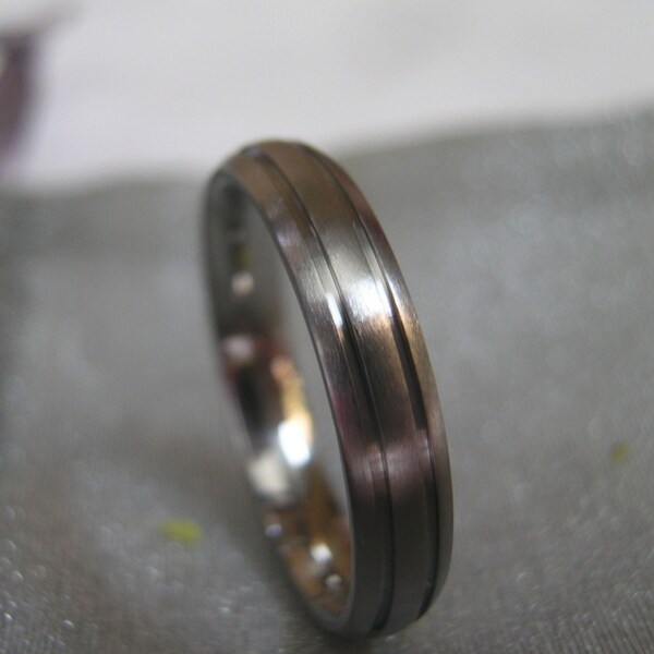 Titanium Ring or Wedding Band 5mm size 14 Overstock Clearance