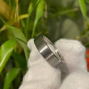 Mens Ring, Titanium Band, Stone Finish, Wedding, Annversary, Rugged Looking image 5