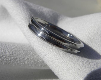 Minimalist Titanium Ring, Wedding Band, Unique Style, Polished