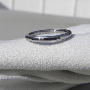 Simple Comfortable Wedding Band, Titanium Ring, Made to Order, Quick turnaround