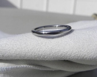 Simple Comfortable Wedding Band, Titanium Ring, Made to Order, Quick turnaround