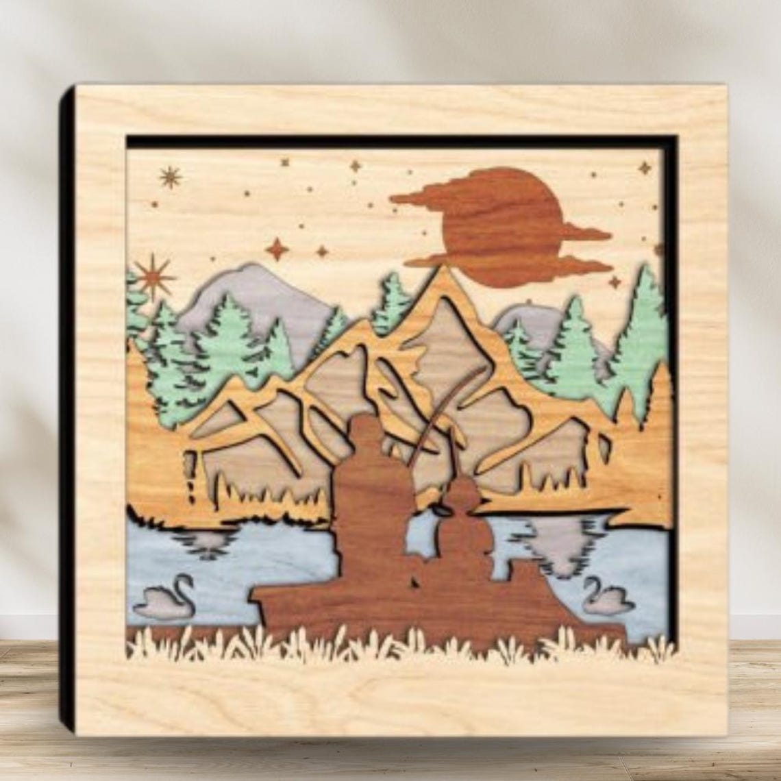 Multilayer Scene 9x Bundle 3D Multilayer Scene Wooden Engraved Laser Cut File, 2025 ...