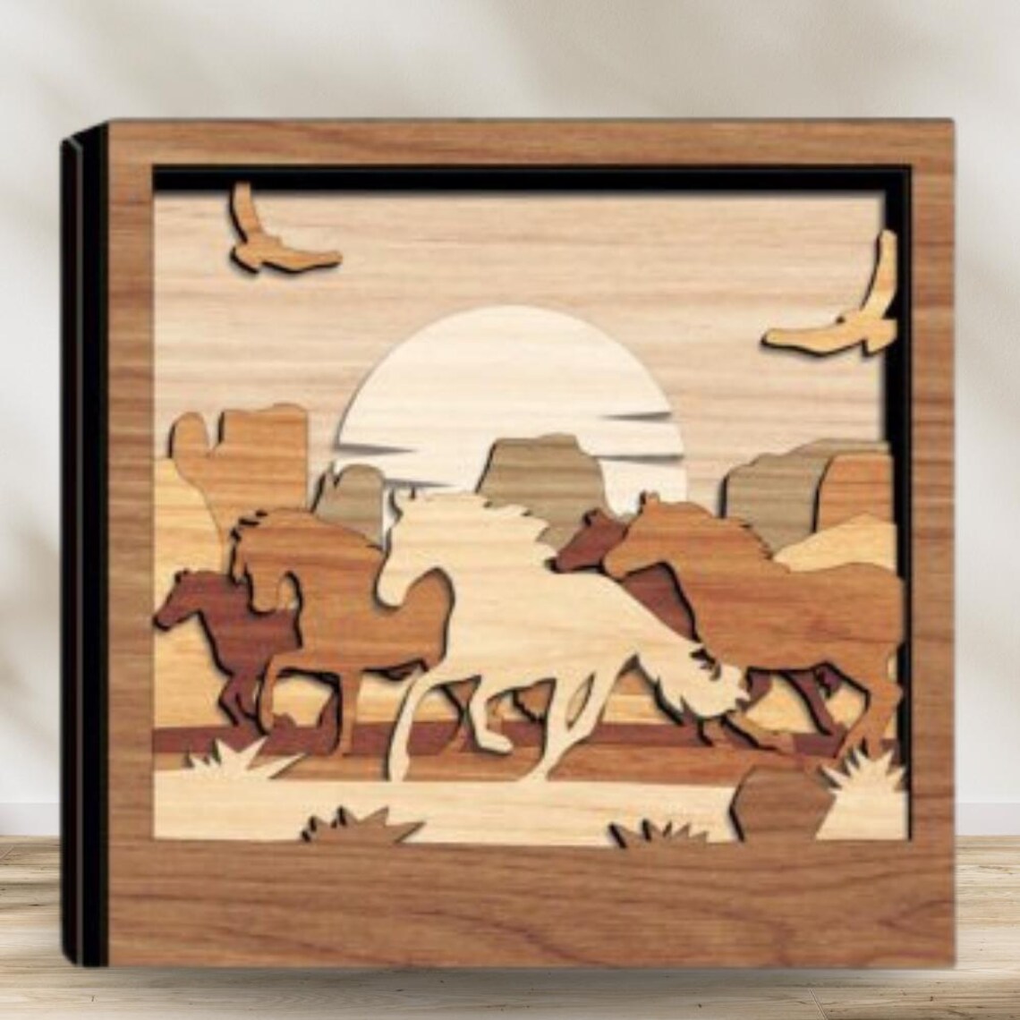 Multilayer Scene 9x Bundle 3D Multilayer Scene Wooden Engraved Laser Cut File, 2025 ...