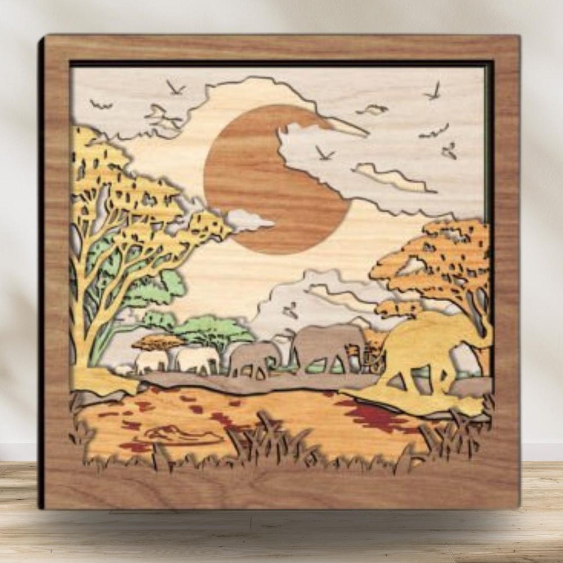 Multilayer Scene 9x Bundle 3D Multilayer Scene Wooden Engraved Laser Cut File, 2025 ...