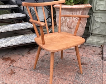 Антикварный деревянный стул Bauhaus Design от Bombenstabil Germany 50’