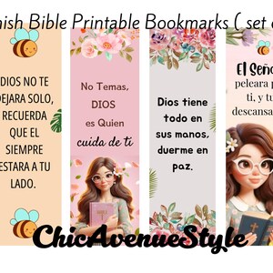 Marcadores imprimibles en español, marcadores con versículos bíblicos en español
