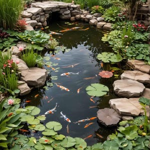 Custom Koi pond design service -  complete personalised design just for you including filtration specs
