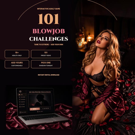 101 Oral Challenges for Couples | Interactive HTML Game (Digital Download)