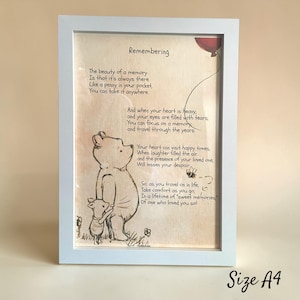 Winnie the Pooh Picture Frame Vintage - Etsy