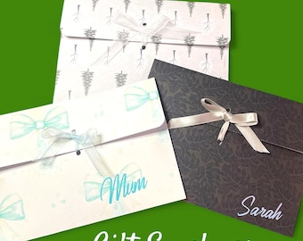 Gift Envelope, luxury, personalised for cash, vouchers or tickets