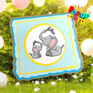 Biglietto pop-up per neonato, biglietto personalizzato per neonato, biglietto pop-up per neonato, biglietto per battesimo, biglietto pop-up fatto a mano