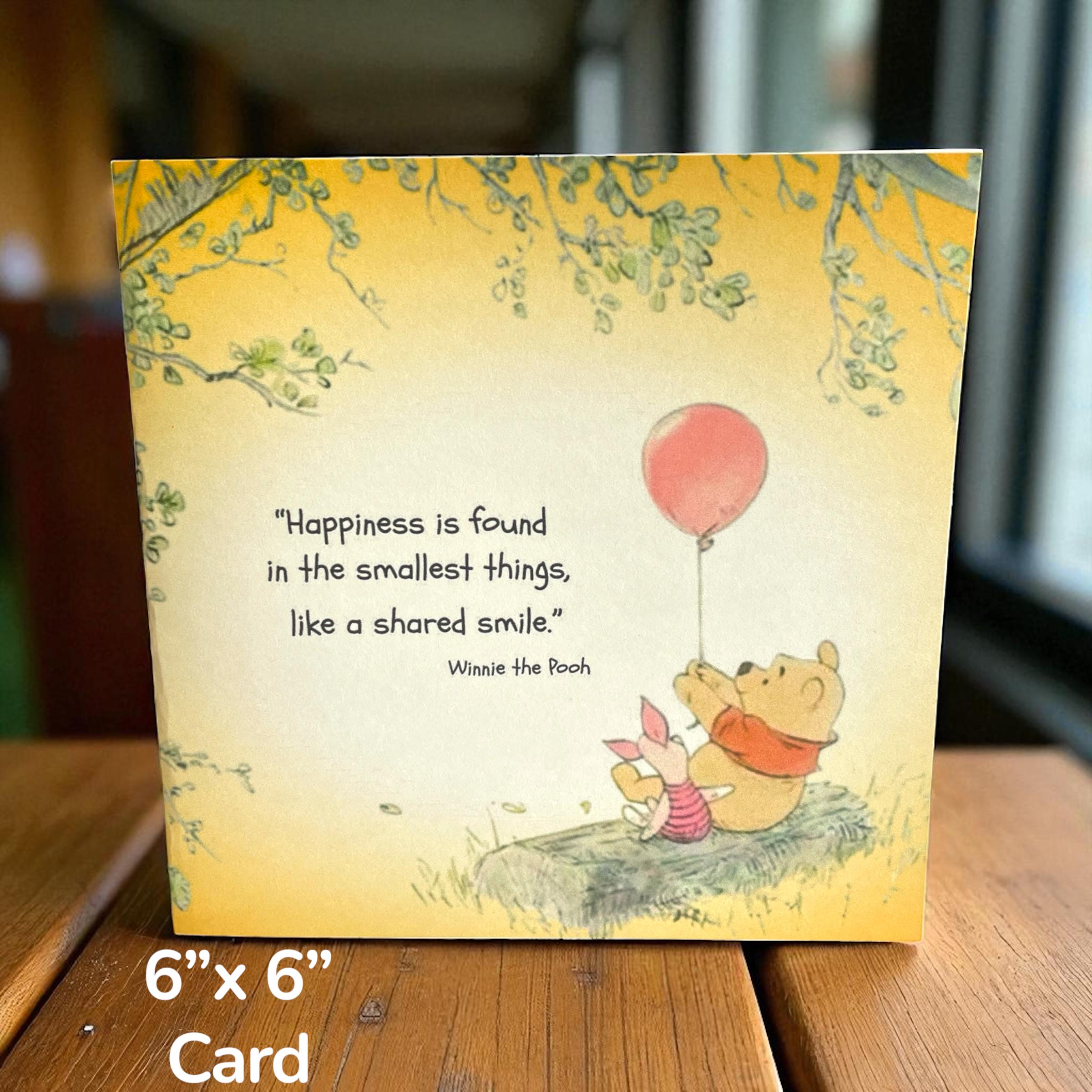 Handmade Winnie the Pooh Friendship Card: Thinking of You - Etsy