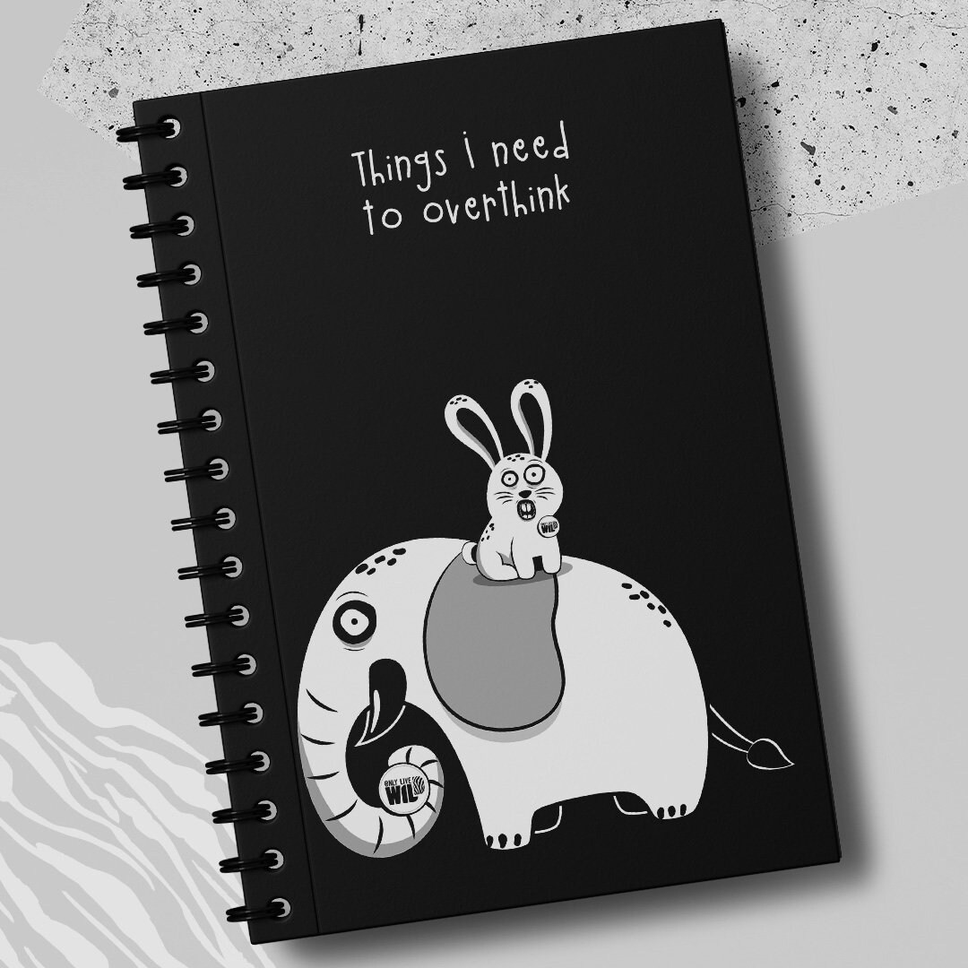 Cute and Creepy Elephant and Rabbit Character Illustration Art on ...