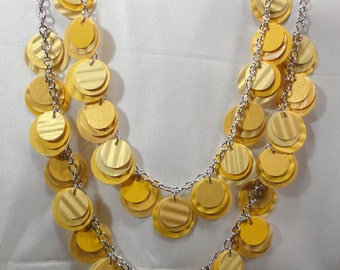 Golden paper necklace from beccasblend