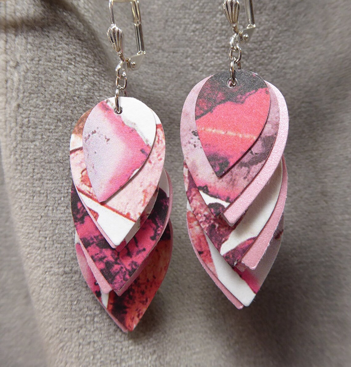 Recycled Paper Earrings From Beccasblend Etsy