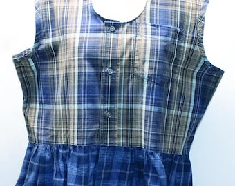 Upcycled Womens Top with Peplum from beccasblend
