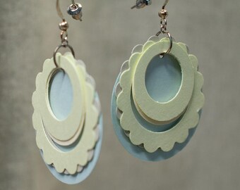 Pastel Paper Earrings from beccasblend
