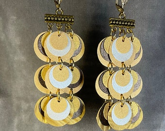 Gold Paper Earrings from beccasblend