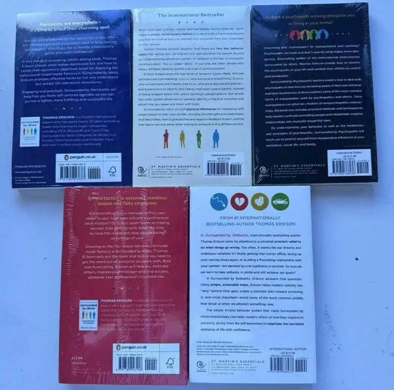 Thomas Erikson Complete Book Set - Etsy