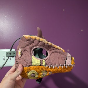 dawn, dino mask