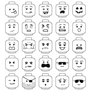 26 Brick Faces Bundle, Kinder Spielzeuge SVG, Png Bauklötze, Bauklötzchen geschnitten, Bauklötzchen geschnitten, Bauklötzchen