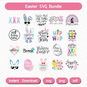 Rabbit SVG Bundle, Bunny svg, Rabbit dxf, Rabbit png, Rabbit eps, Rabbit vector, Rabbit cut files, Rabbit head svg, Easter bunnies svg