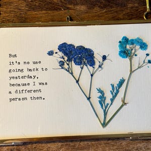 Nüchternheit oder psychische Gesundheit Geschenk 6 Rahmentypen, Blumen, Lee Carroll, Alice Abenteuer im Wunderland, Wohnkultur, Nüchternheit Geschenk, Blumen, Hoffnung