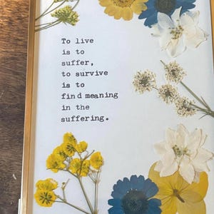 Handmade original Nietzsche-inspired Art - 6 Frame Options Available!