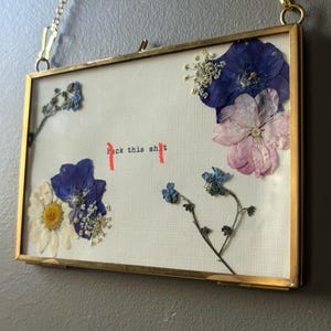 Sassy and Sweet: Profanity and Floral Home Decor - Customizable Art for Positive Vibes