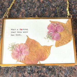 What a f*cking year, Curse word home decor with flowers, customize it, 6 frame types ! Snarky home decor, ironic art, profanity art, floral