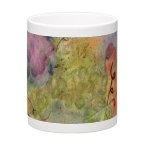 Art Mug,Original Watercolor Mug,Grapes Mug,Wine Lovers Mug,Gift for Wine Lover,Gift for Him,Gift for Her,Teacher Gift, Housewarming Gift