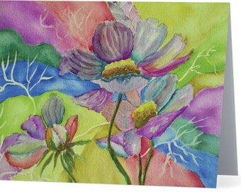 Magnolias, Mother's Day Cards, Note Cards, Floral Note Cards, Flowers, Watercolor, Hostess Gift, Teacher Gift, Friend Gift