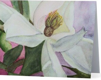 Magnolias Note Cards, Floral Note Cards, Note Cards, Original Art, Watercolor, Hostess Gift, Teacher Gift,