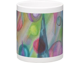 Abstract Art Mug Etsy