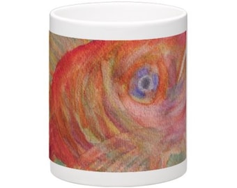 Goldfish Mug, Fish Mug, Ocean Life Mug, Original Art Mug, Watercolor Mug, Birthday Gift Mug