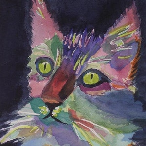 Cat Note Cards, Fur Baby Note Cards, Blank Note Cards, Cat Lovers Gift, Hostess Gift, Teacher Gift, Fraidy Cat, Scaredy Cat
